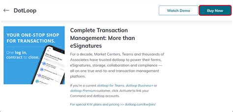 Connect Your Dotloop Account with Command – KW Answers.